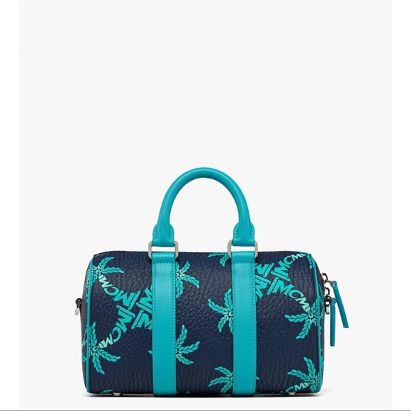 MCM Ella Boston Bag In Palm Canvas NWT - Picture 4 of 6